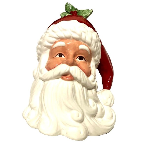 Spode Santa Cookie Jar, Christmas Santa Cookie Jar - 12" Dolomite Vintage Gift - Picture 2 of 16